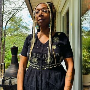 🖤Magic maxi dress with dutch inspired embroidery🖤